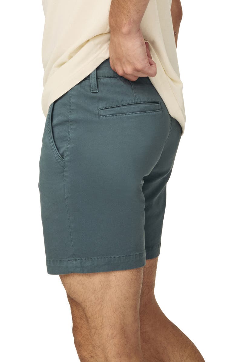 WARP+WEFT Flat Front Stretch Cotton Twill Chino Shorts, Alternate, color,