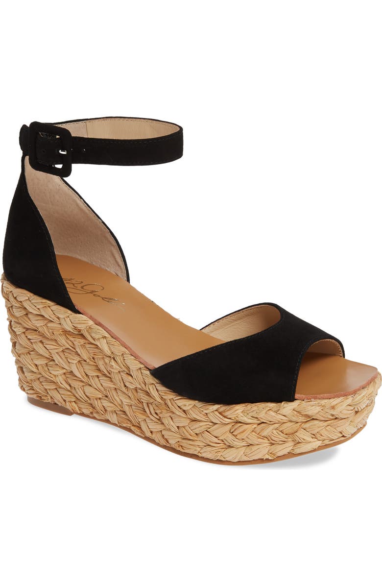 42 Gold Mindie Platform Wedge Sandal, Main, color,