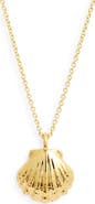 Kiara by Ki-ele Golden Sunrise Shell Pendant Necklace
