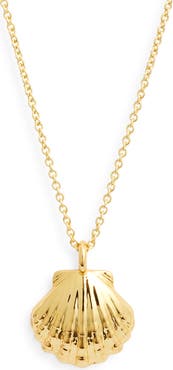 Kiara by Ki-ele Golden Sunrise Shell Pendant Necklace