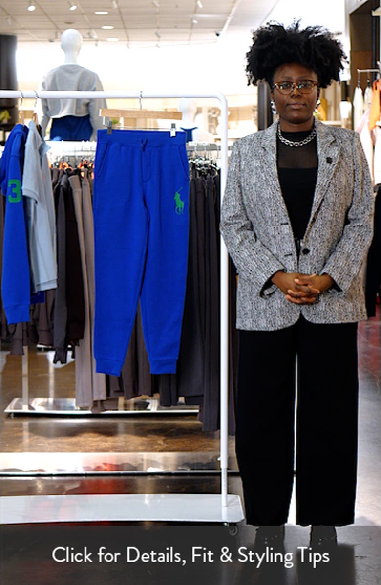 Kids' Logo Embroidered Fleece Joggers, sales video thumbnail