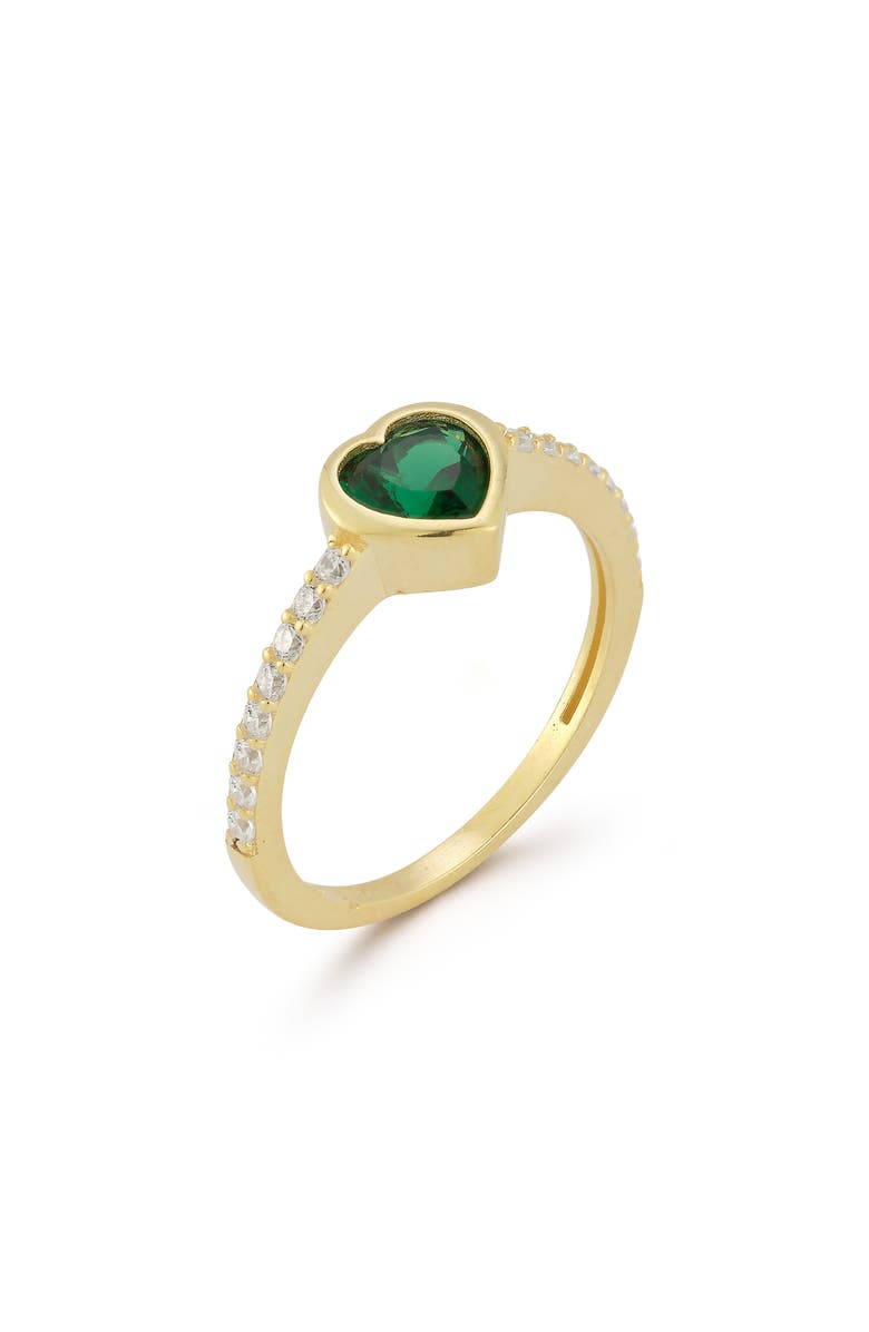 SPHERA MILANO Heart Ring, Alternate, color, Gold