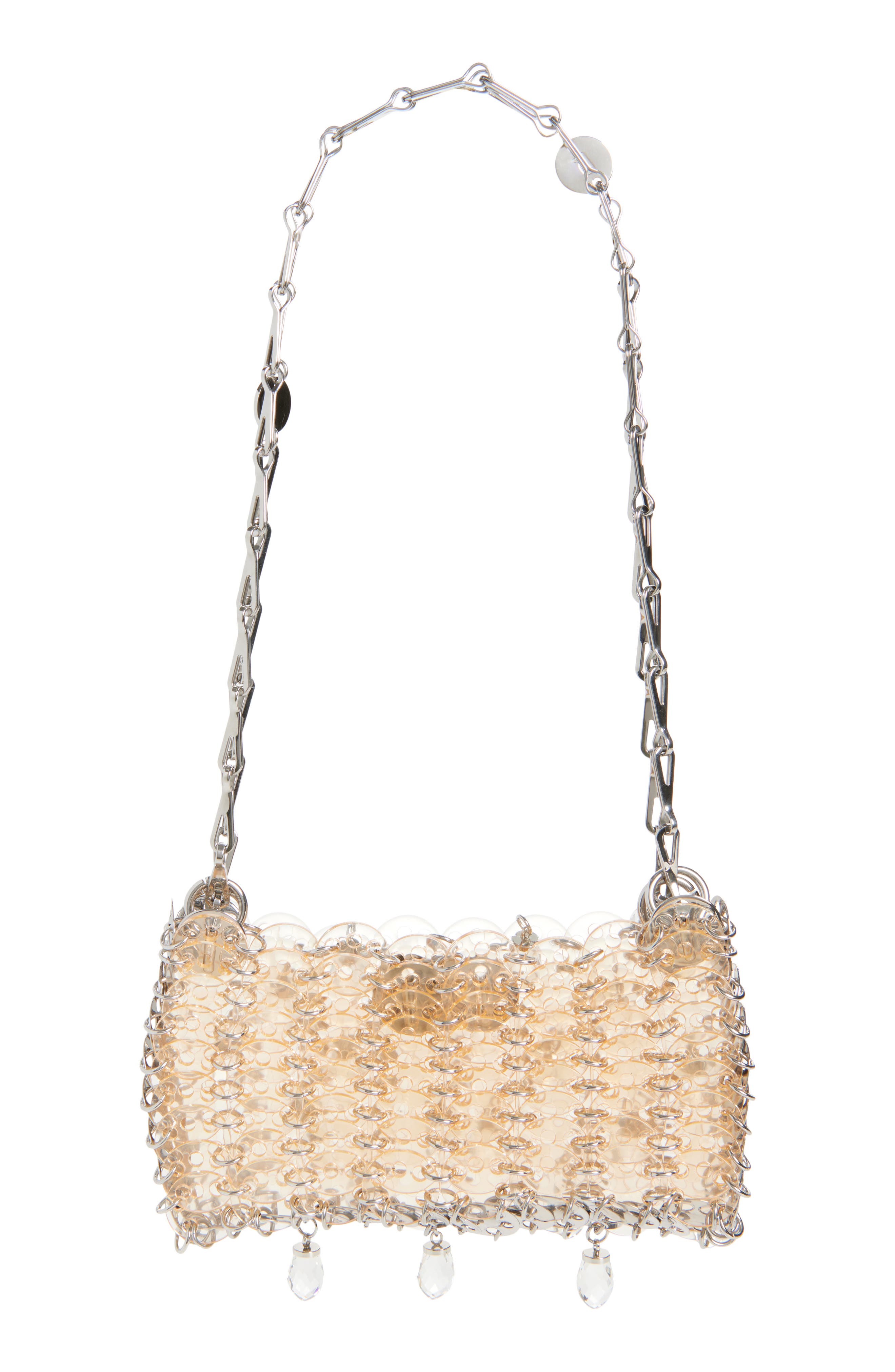 Rabanne Sac Shoulder Bag, Alternate, color, Transparent Pink