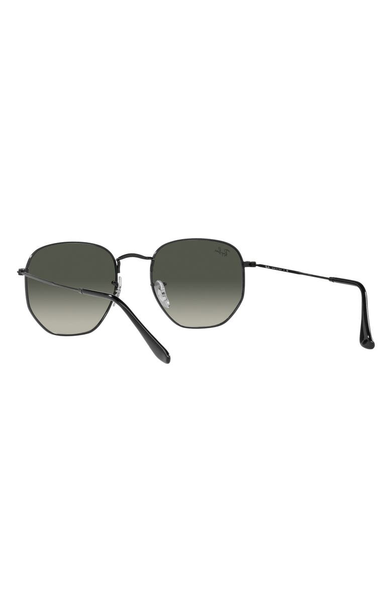 Ray-Ban 51mm Gradient Aviator Sunglasses, Alternate, color, Black/ Grey Gradient