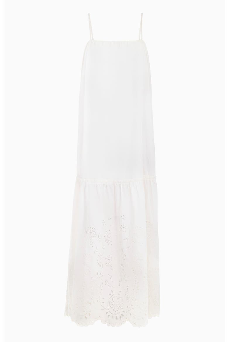 Brielle Poplin Eyelet Dress, Alternate, color, Ivory