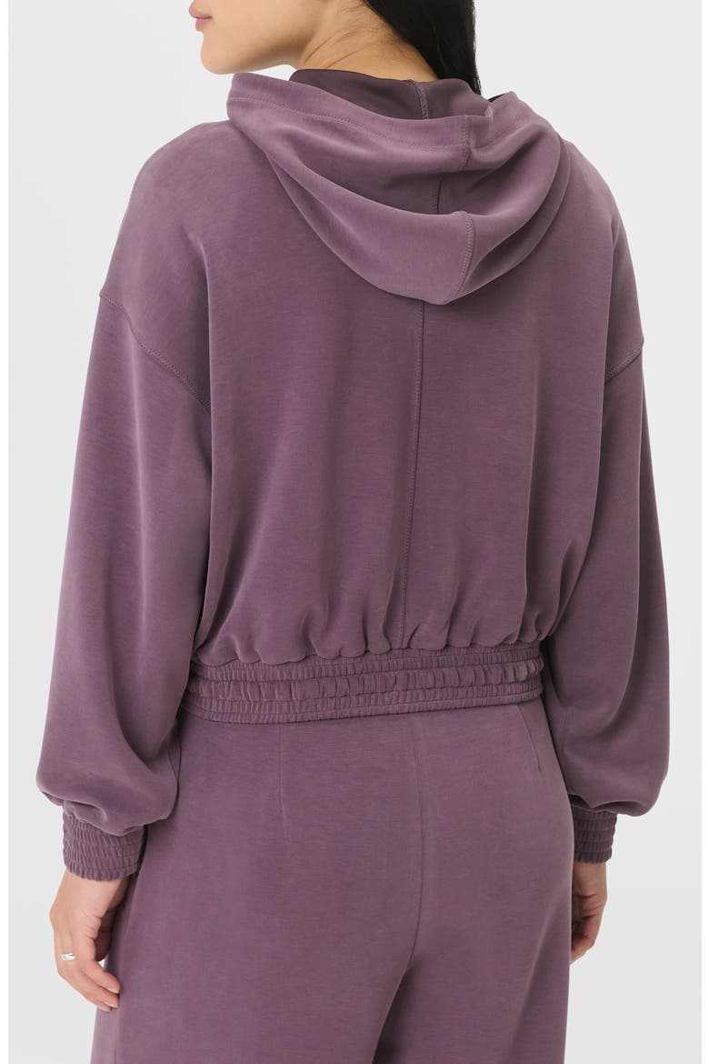 Sand Wash Cloud Weight Crop Hoodie, Alternate, color, NEPTUNE PURPLE