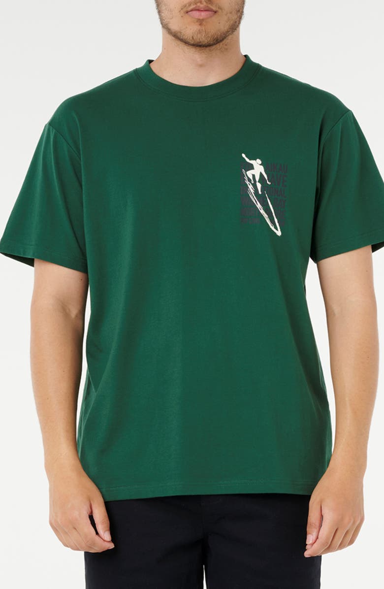 Rip Curl Eddie Would Go Petro Graphic T-Shirt, Main, color, Green