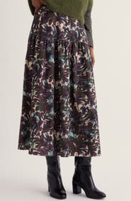 Seasalt Cornwall Hamlyn Tiered Midi A-Line Skirt