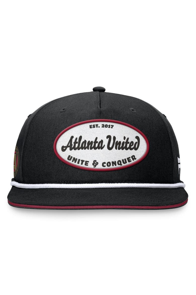 Men's Fanatics Branded Black Atlanta United FC Iron Golf Snapback Hat, Alternate, color, Black