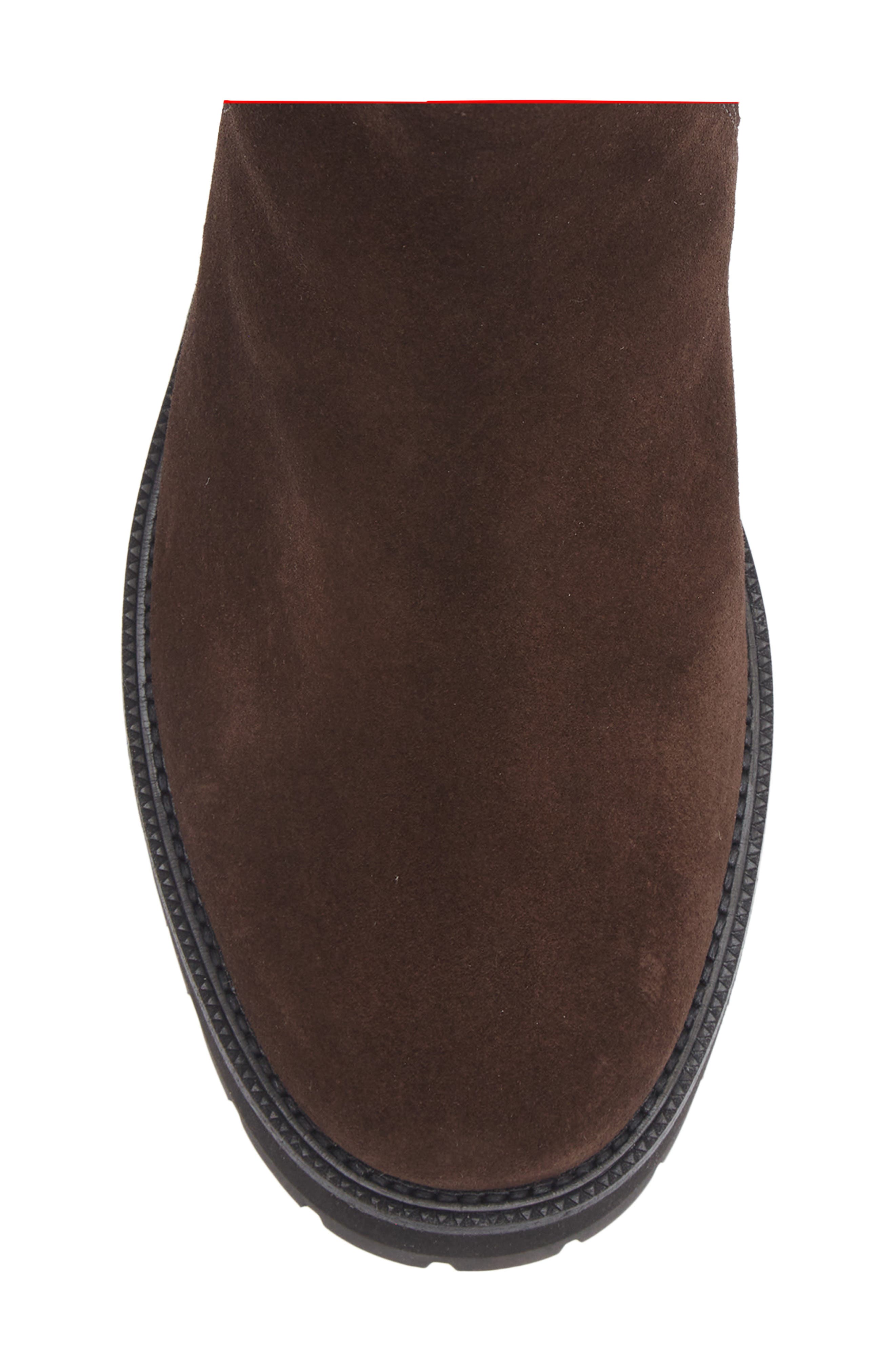 Corey Lug Sole Chelsea Boot, Alternate, color, BROWN SUEDE