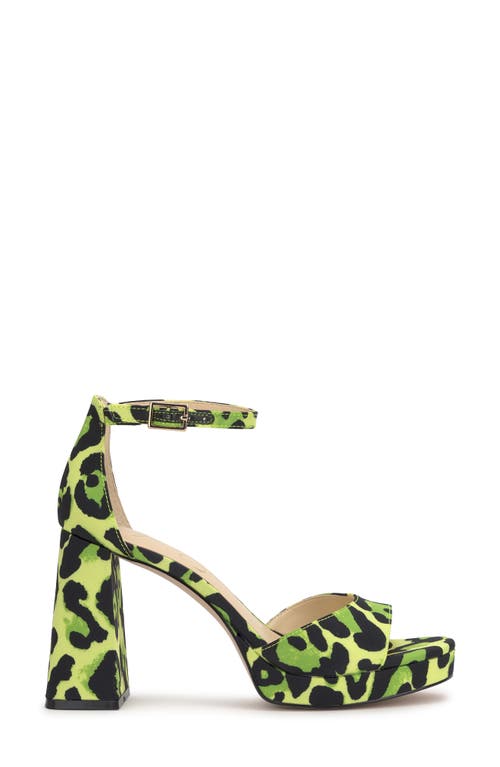 Jessica Simpson Kaliah Ankle Strap Platform Sandal In Green