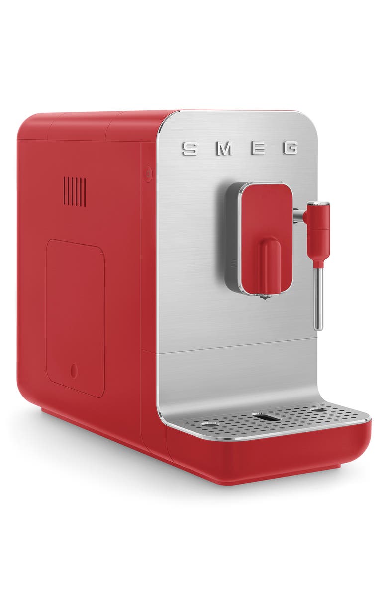 smeg Automatic Espresso Coffee Machine with Steam Wand, Main, color, Red