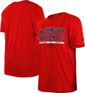 New Era Men's New Era Red Washington Nationals Batting Practice T-Shirt