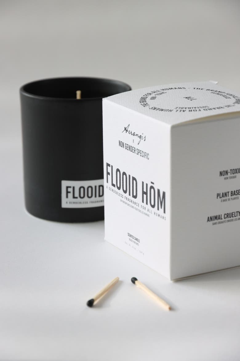 X Non Gender Specific Flooid Home Scented Candle, Alternate, color, Black