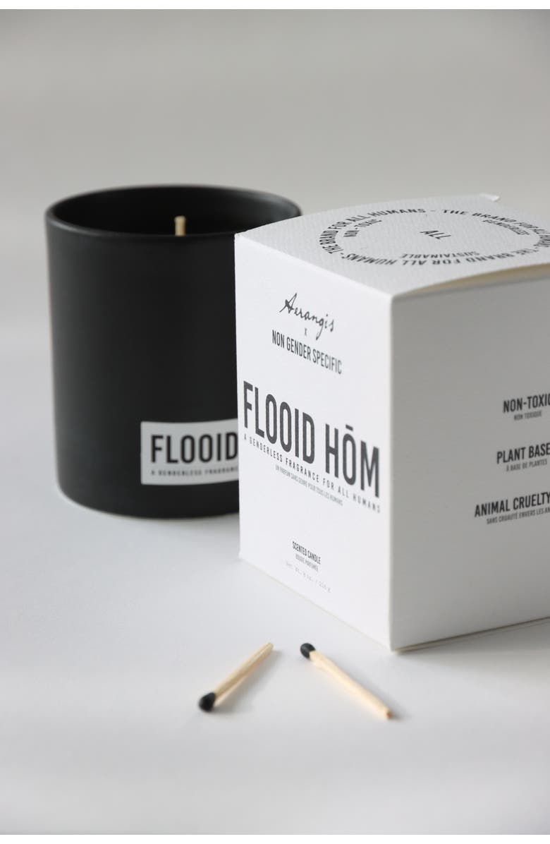 Aerangis X Non Gender Specific Flooid Home Scented Candle, Alternate, color, Black