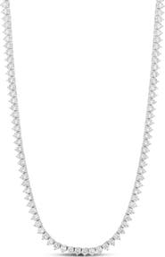 SHYMI Three Prong Round Tennis Necklace