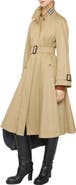 Burberry Long Gabardine Ellingham Fit-and-flare Car Coat