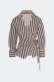SIMONMILLER Anya Poplin Wrap Top