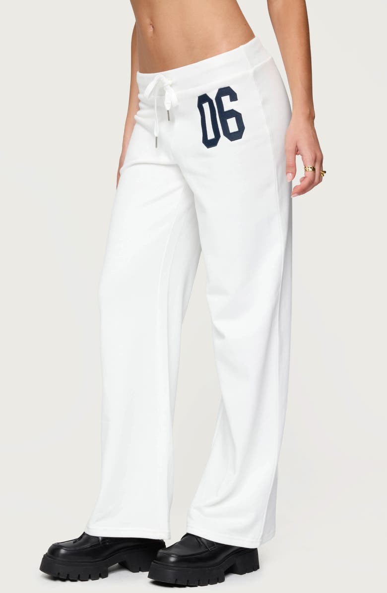 EDIKTED '06 Sweatpants, Alternate, color, White