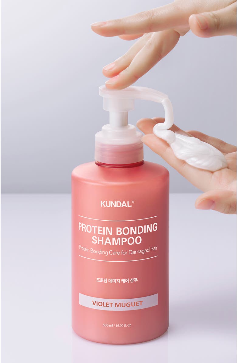 KUNDAL Protein Bonding Care Shampoo - Violet Muguet, Alternate, color, Pink