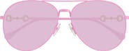 Gucci 60mm Pilot Sunglasses