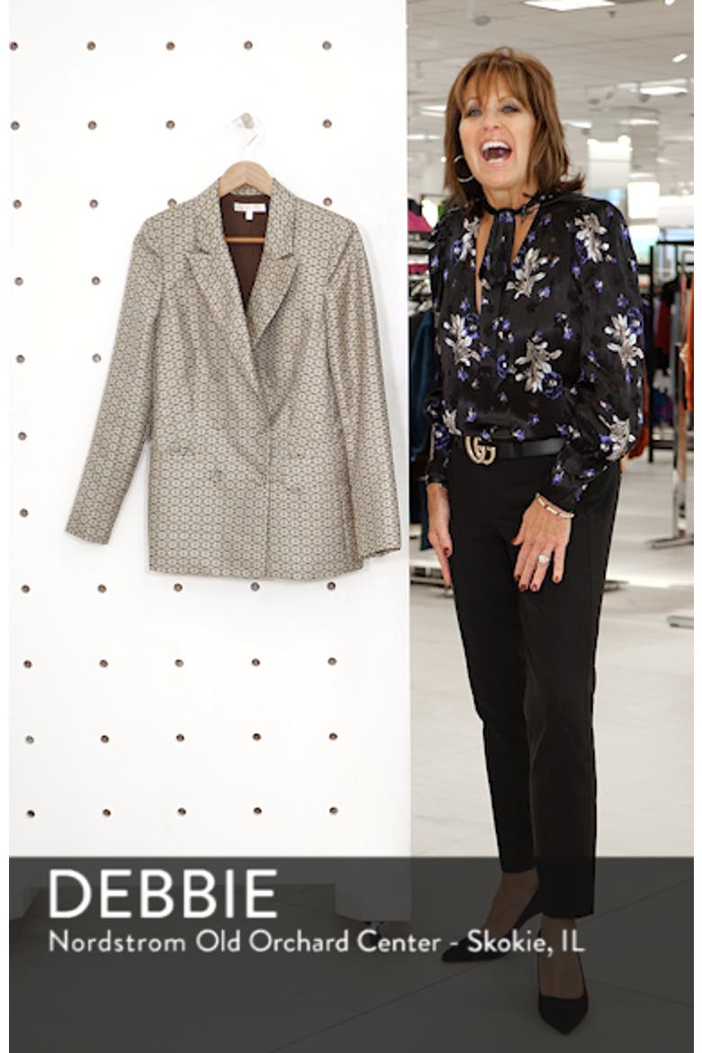 Finn Metallic Daisy Double Breasted Blazer video