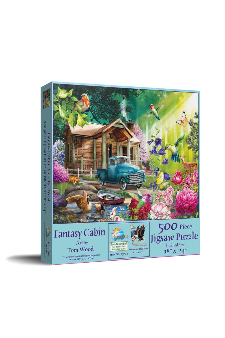 Fantasy Cabin 500 piece Jigsaw Puzzle for Adults, Main, color, Multicolor