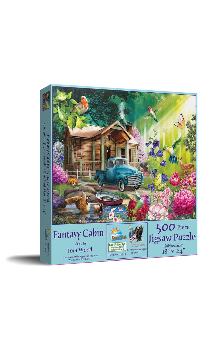 Sunsout Fantasy Cabin 500 piece Jigsaw Puzzle for Adults, Main, color, Multicolor