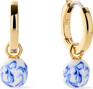 Ana Luisa Gold Drop Earrings - Lainey Marble Blue