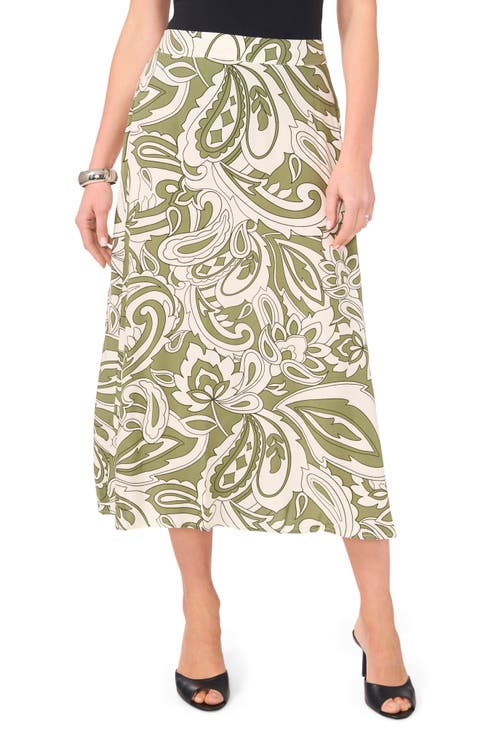 Side Slit Midi Skirt