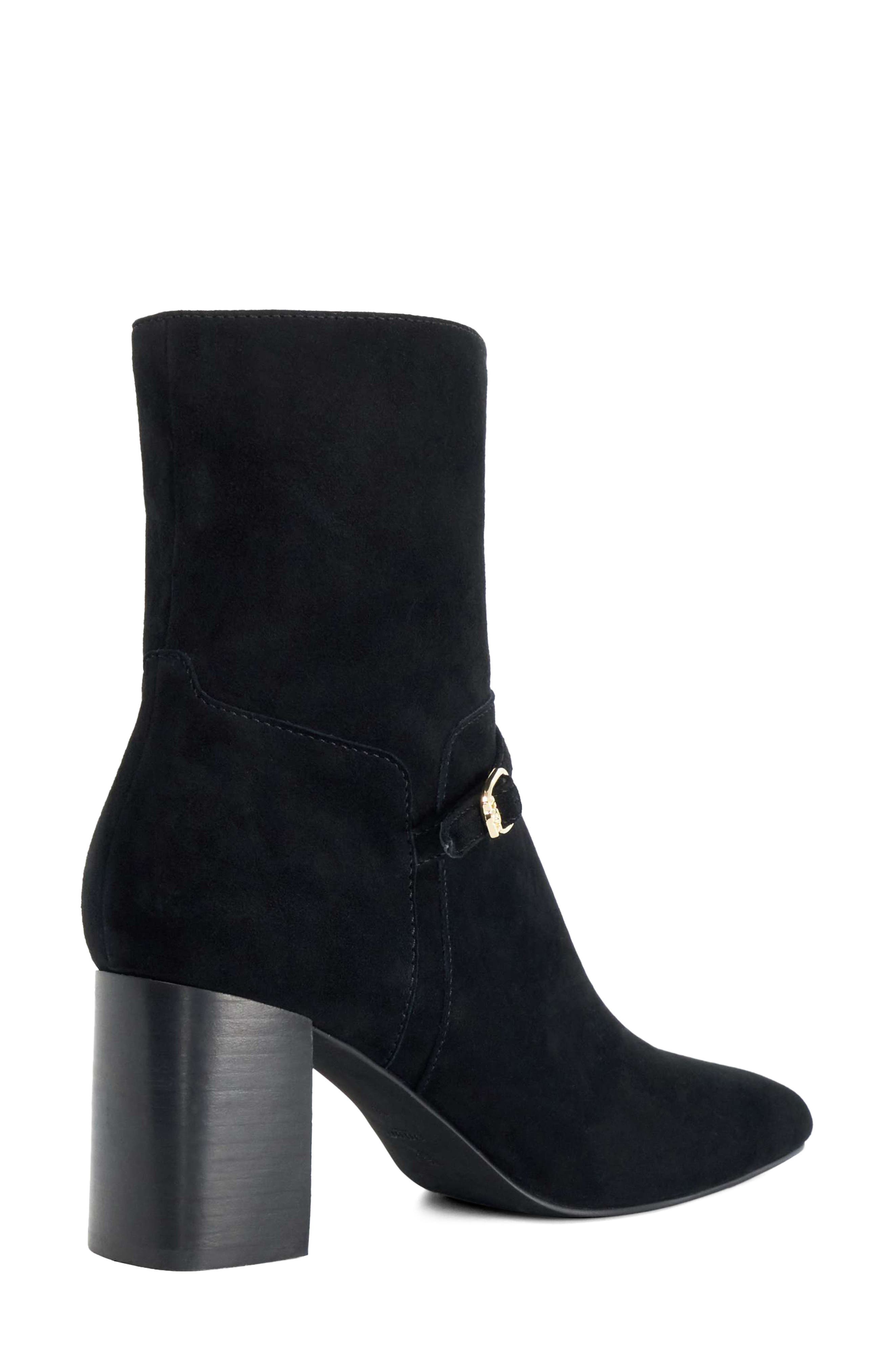 Ollen Leather Bootie, Alternate, color, BLACK