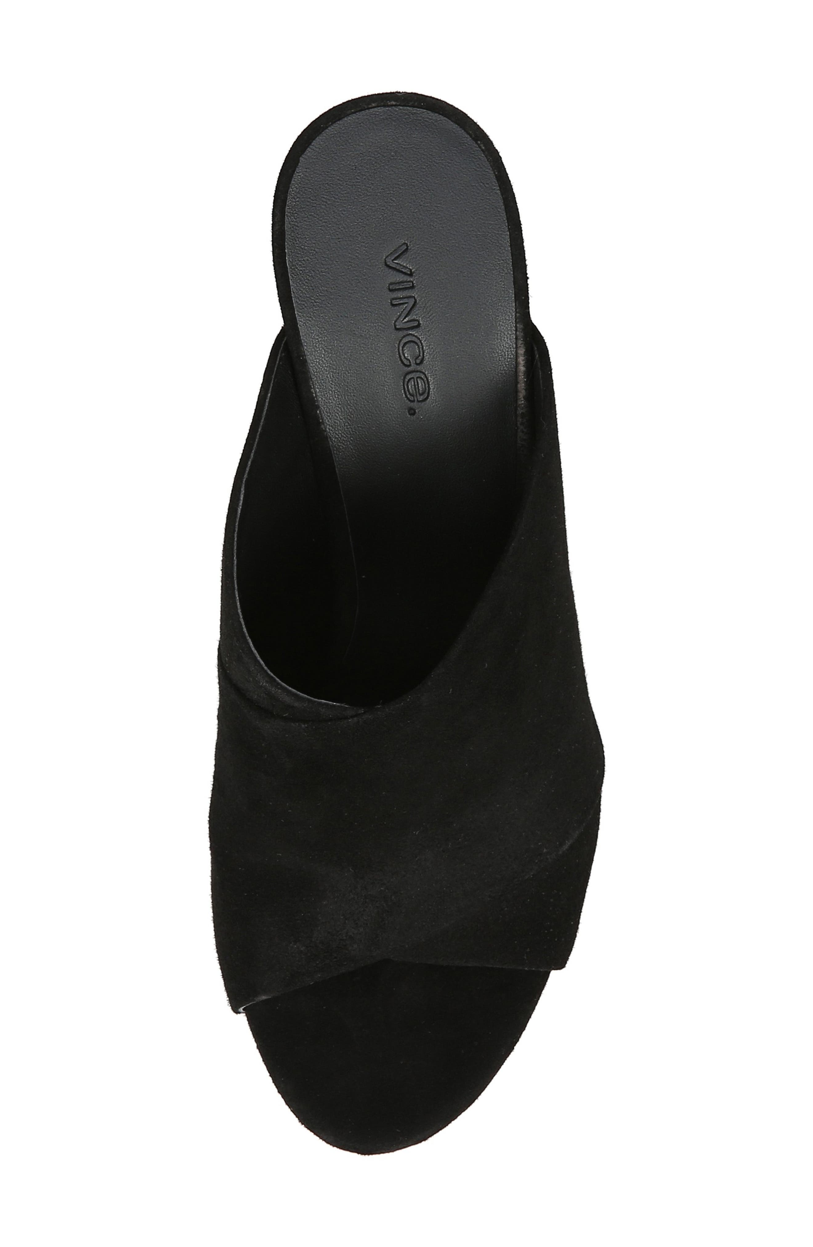 Heath Cross Strap Sandal, Alternate, color, BLACK SUEDE