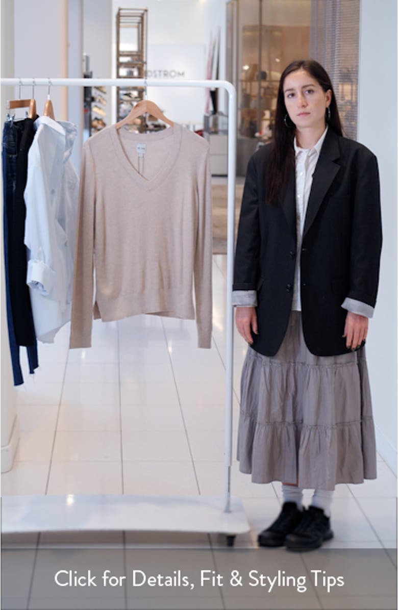 Waffle Stitch V-Neck Sweater, sales video thumbnail