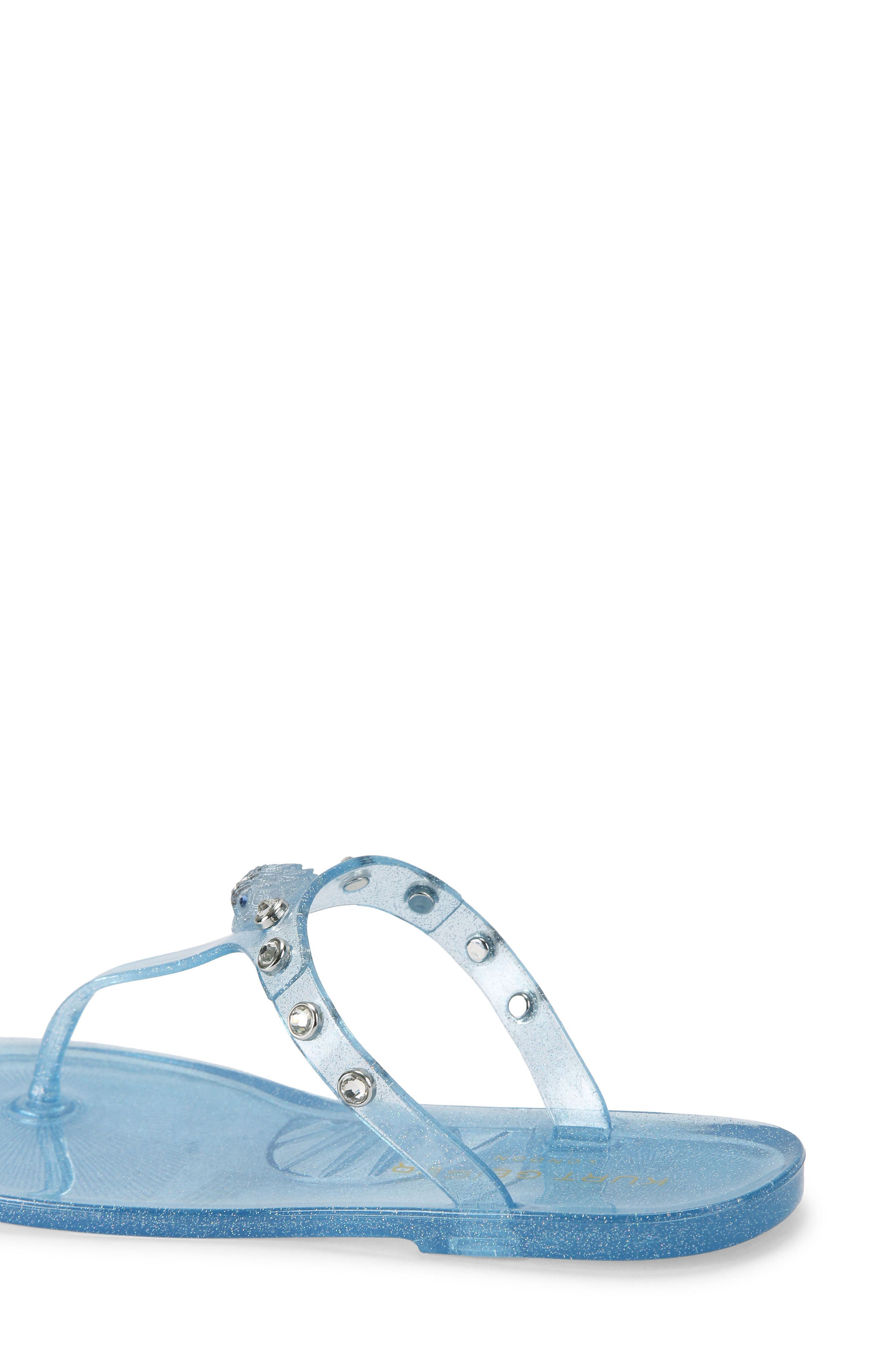Maddison Eagle Head Sandal, Alternate, color, LIGHT/ PASTEL BLUE