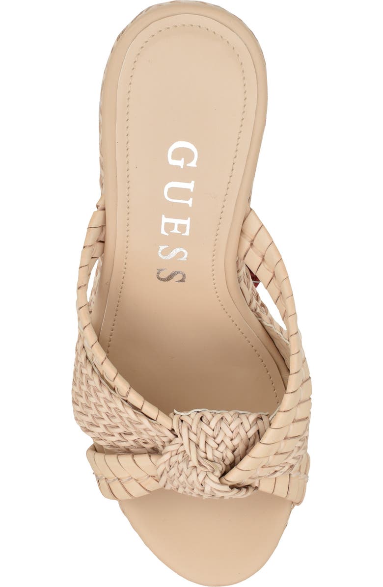 GUESS Eveh Platform Wedge Sandal, Alternate, color, Light Natural 110