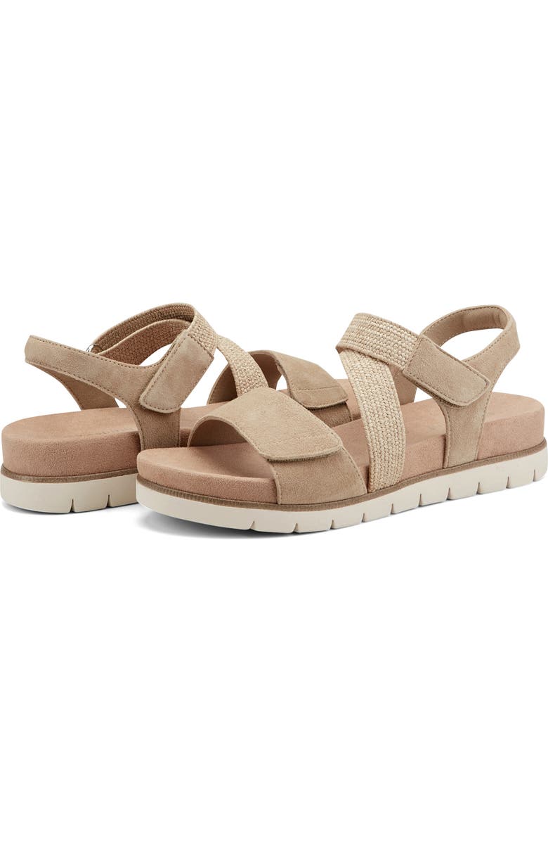 Easy Spirit Hillary Ankle Strap Sandal, Alternate, color, Light Natural