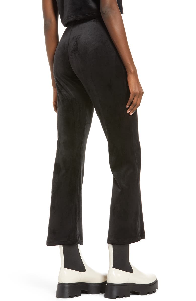 VERO MODA Athena Velvet Flare Crop Pants, Alternate, color,
