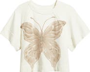 Free People Dahlia Butterfly Graphic Print Top