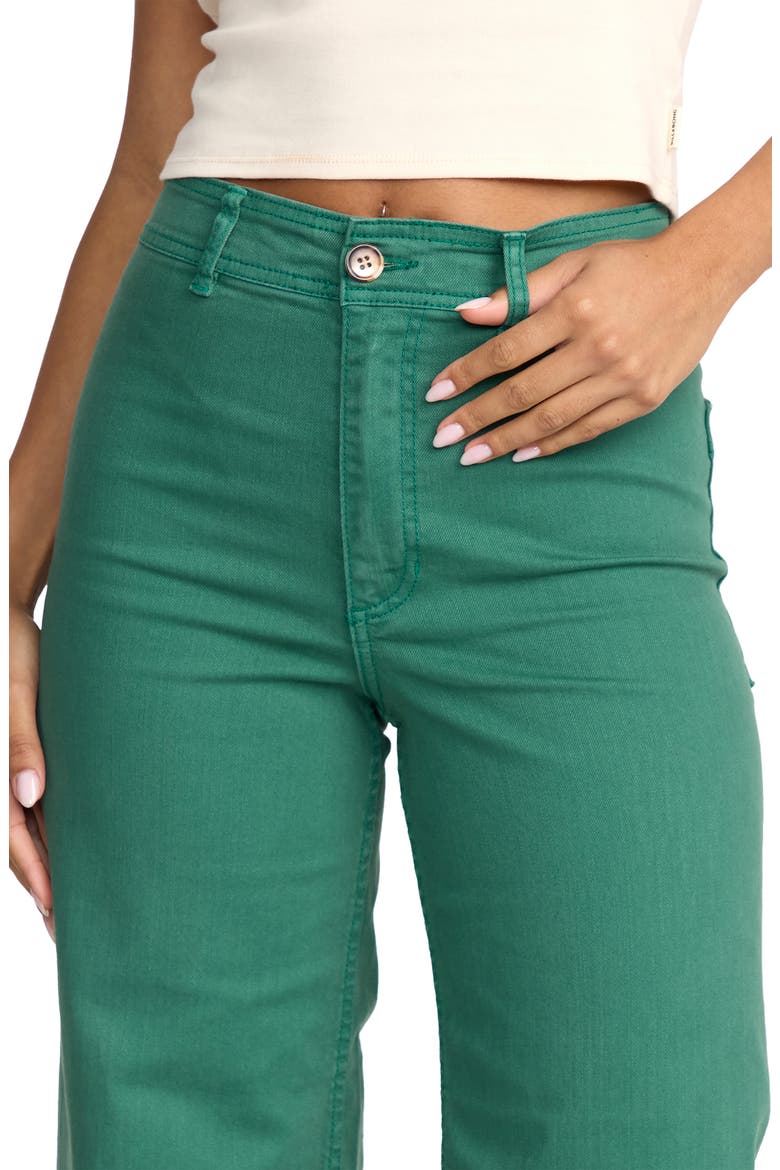 Free Fall Stretch Crop Wide Leg Pants, Alternate, color, EVERGREEN