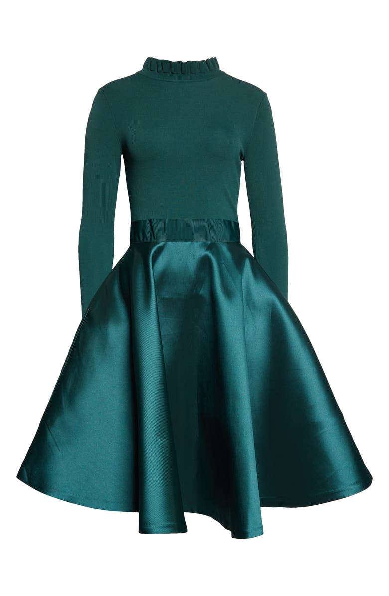 Ted Baker London Zadi Mix Media Long Sleeve Dress, Alternate, color,