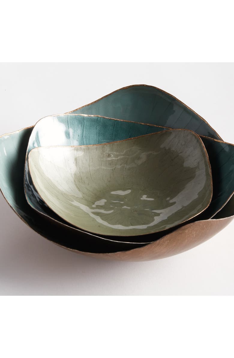 Napa Home & Garden Camryn Decorative Bowls Set of 3, Alternate, color, Green