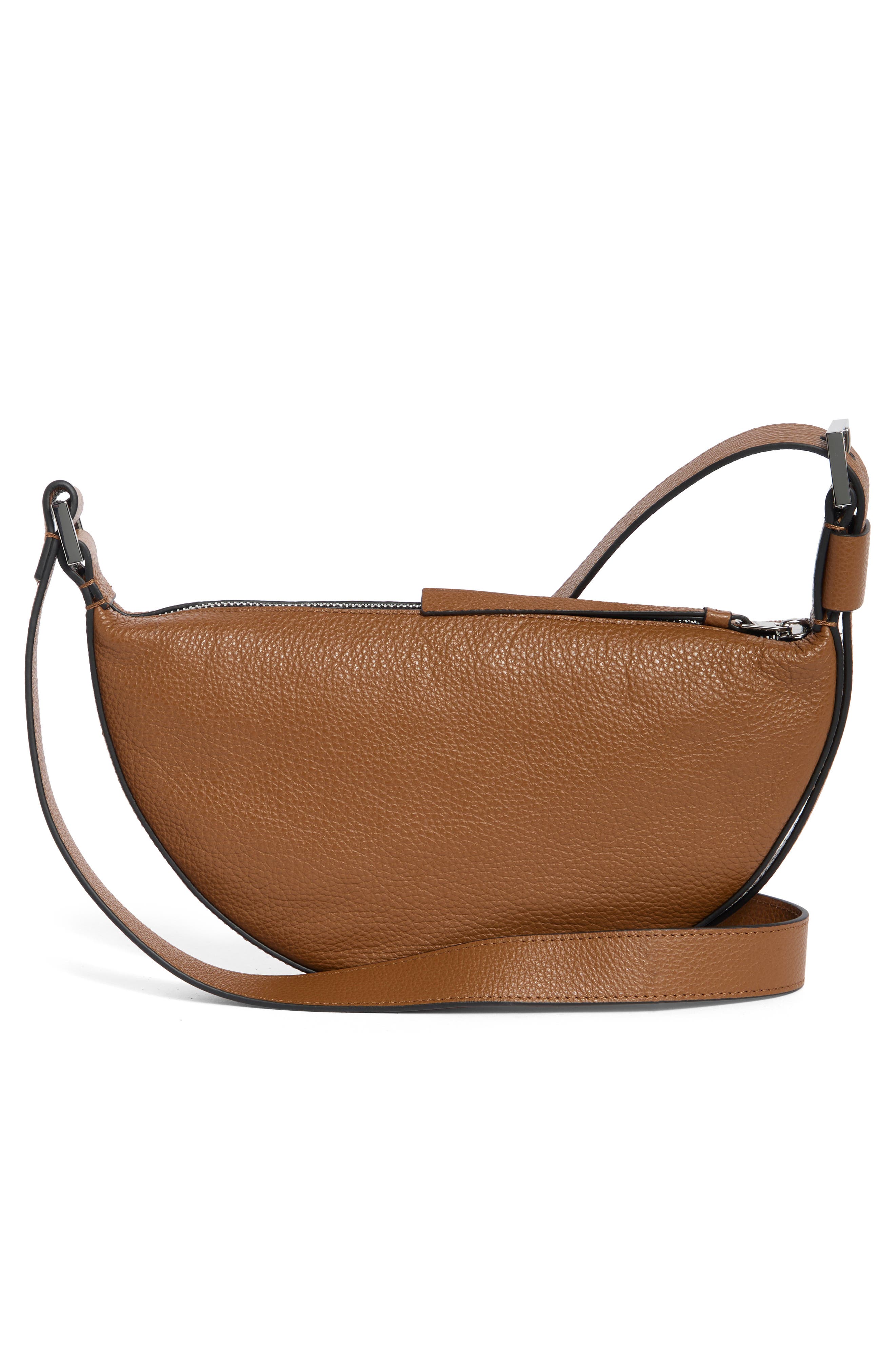 Half Moon Crossbody Bag, Alternate, color, SEPIA BROWN