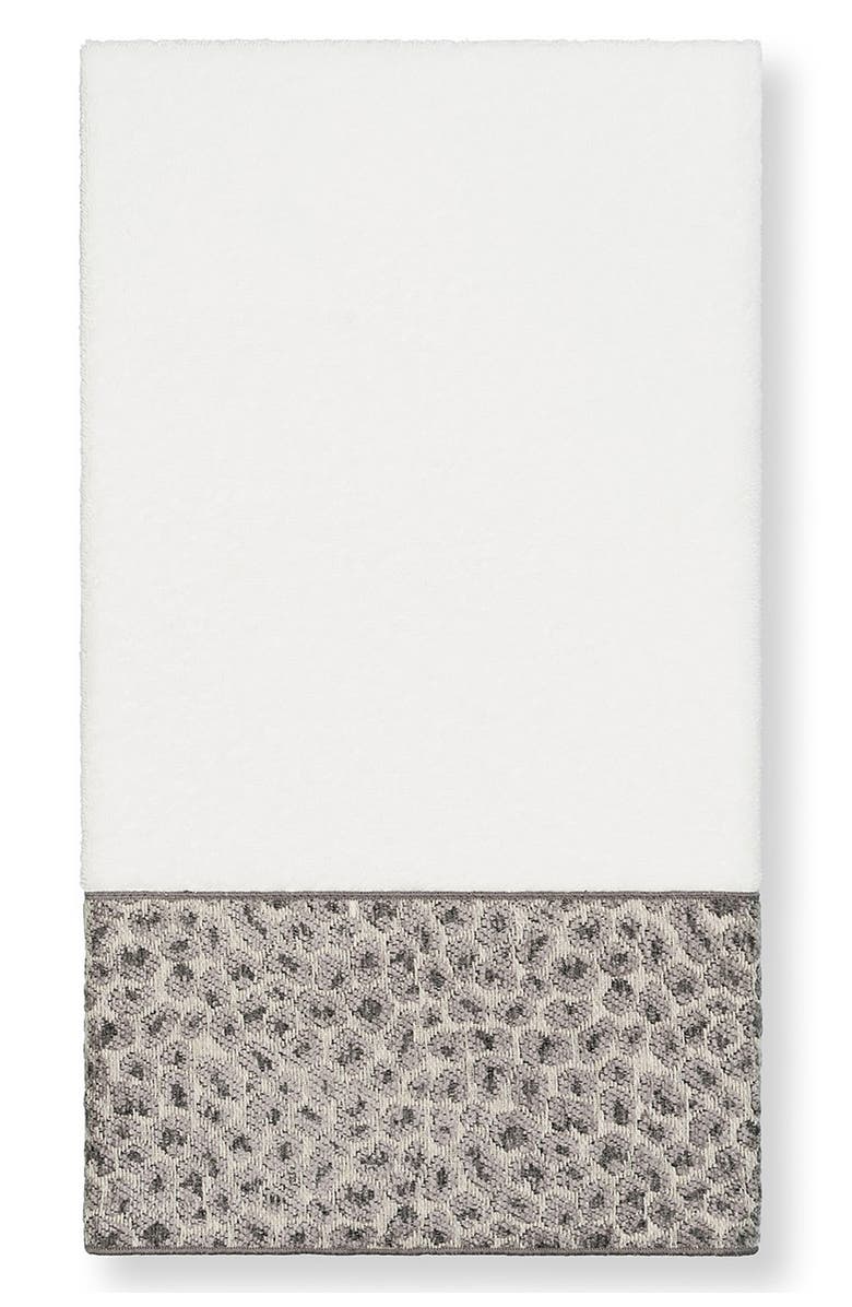 Linum Home Textiles Spots 3-Piece Embellished Towel - White, Alternate, color, White