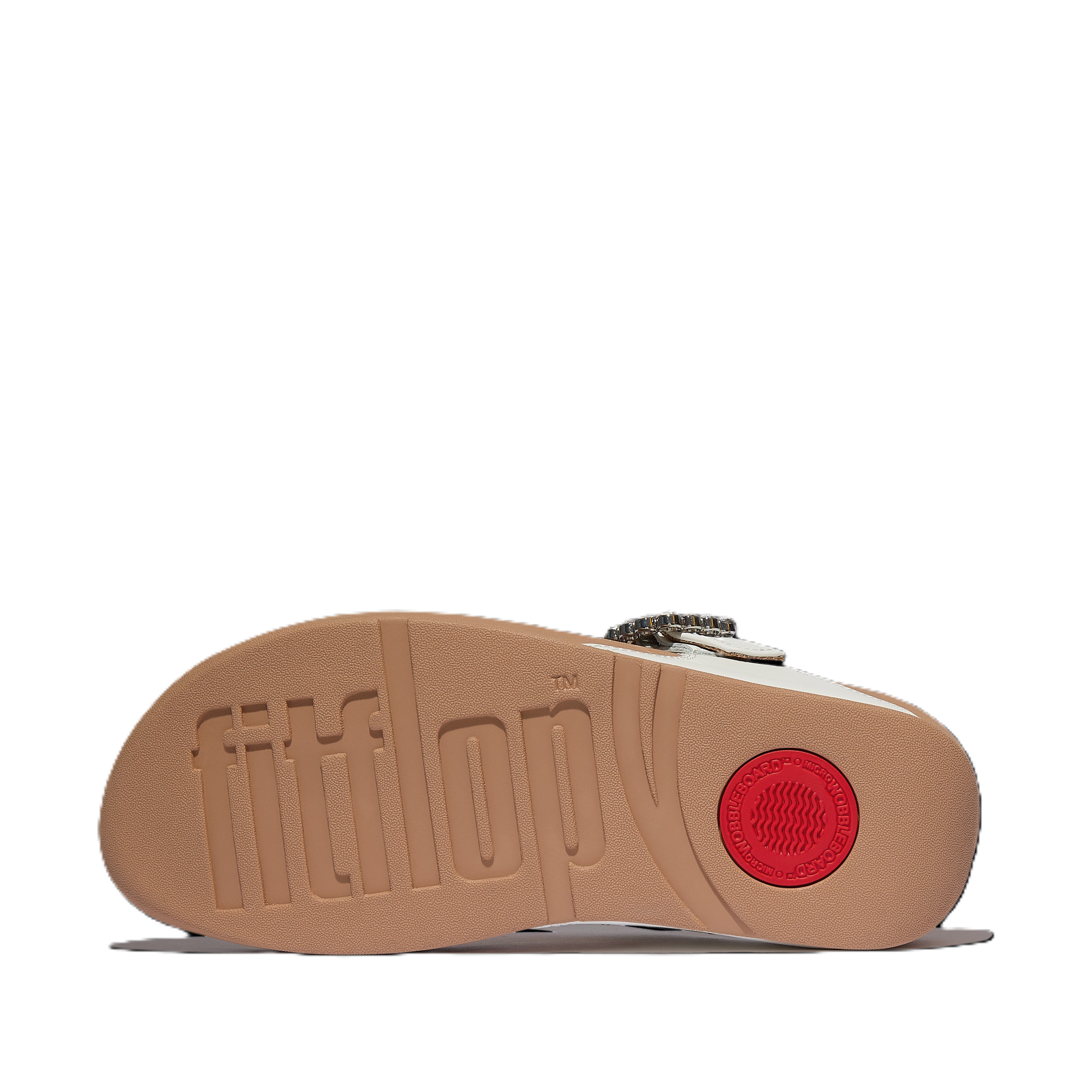 FitFlop Lulu Crystal Buckle Toe Post Sandal, Alternate, color, Urban White