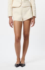 French Connection Structured Tweed Curved Shorts