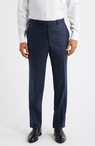 Peter Millar Harker Flat Front Stretch Wool & Cashmere Dress Pants