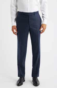 Peter Millar Harker Flat Front Stretch Wool & Cashmere Dress Pants