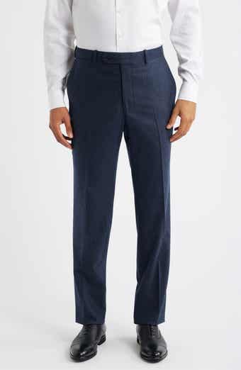 Harker Flat Front Stretch Wool & Cashmere Dress Pants