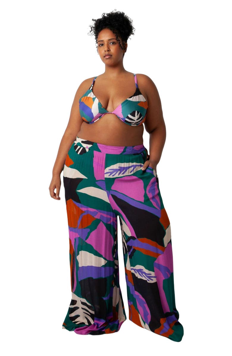 Villa Fresca Serena Cover-up Pant, Alternate, color, Lush