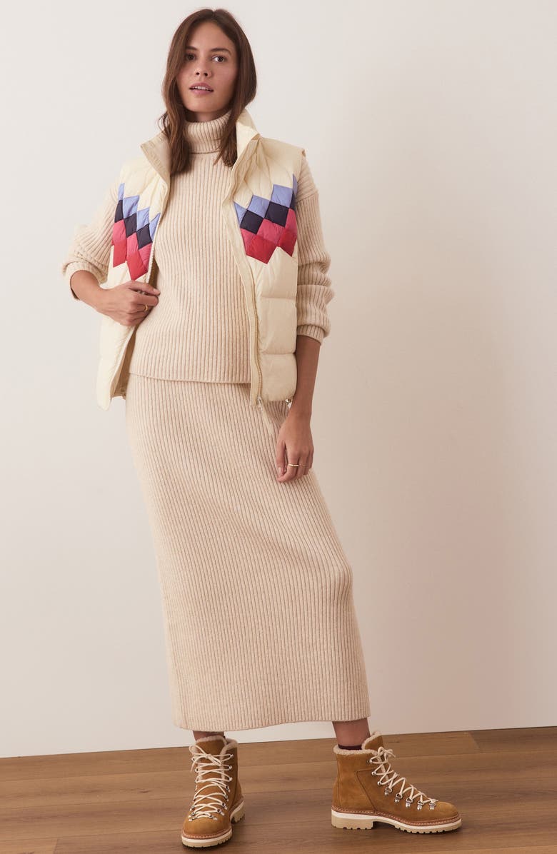 Marine Layer Archive Sierra Puffer Vest, Alternate, color, Antique White